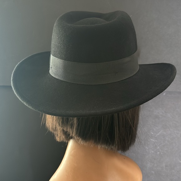 Vintage Epoch Black Wool Fedora Hat - Picture 7 of 16